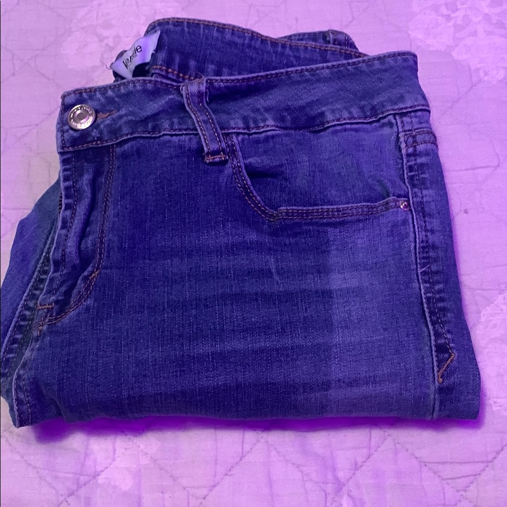 Kensie Girl Blue High Rise Jeans with Classic Indigo Wash